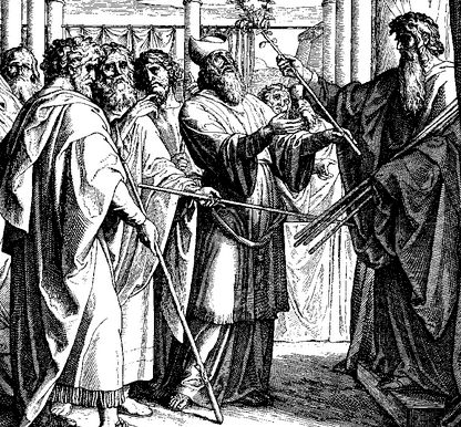 Day 52  Num 15-17  sin, rebellion; consequences; Aaron's staff buds 