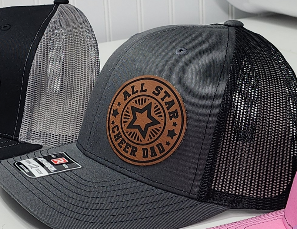 Thumbnail: Coach Leather Engraved Patch Hat