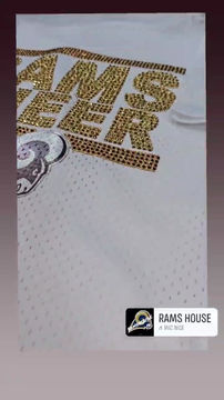 Thumbnail: Rams football glitter & rhinestone 
