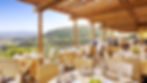 The unbeatable view from the dining room at Auberge du Soleil