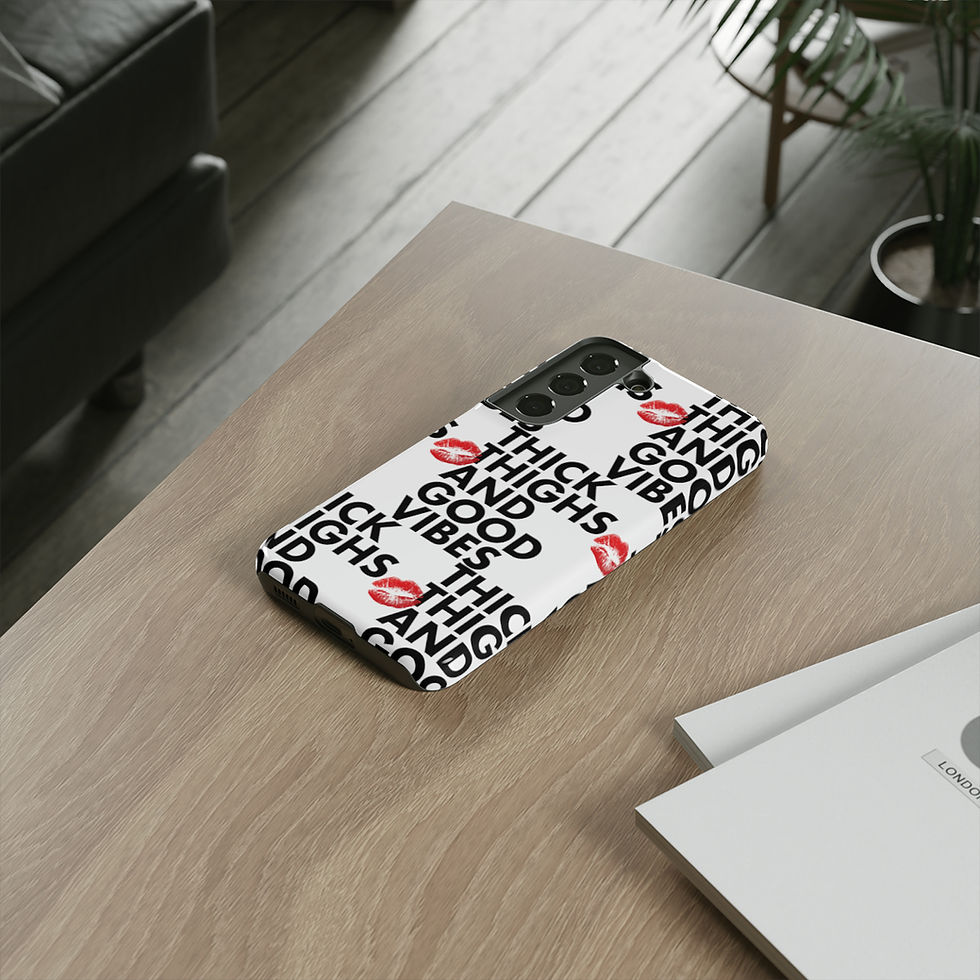 Thumbnail: "Thick Thighs and Good Vibes" Tough Phone Case for Various Models