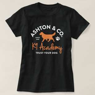 Ashton & Co. K9 Academy Women’s Two-Color Logo Black T-Shirt