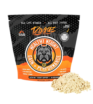 Healthy dog weight gain supplement.