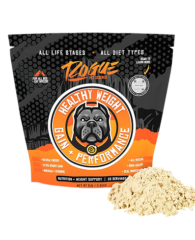 Healthy dog weight gain supplement.