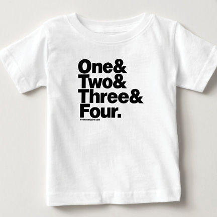 T-shirt design featuring names of family members or pets.