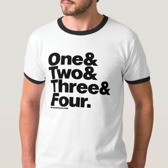 T-shirt design featuring names of family members or pets.