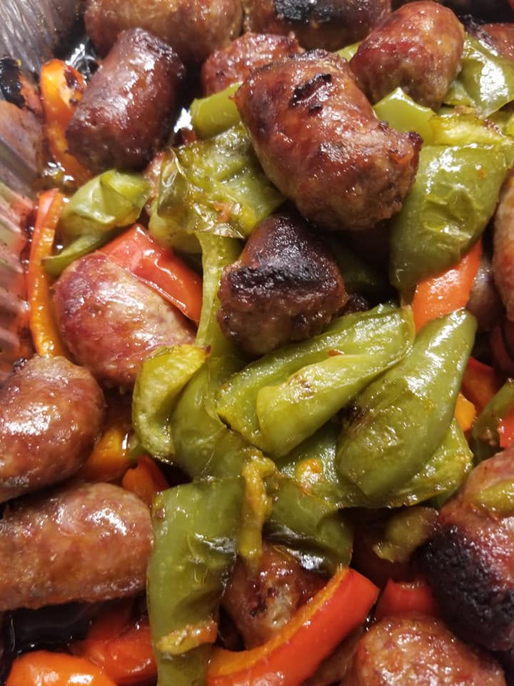 Half Tray of Italian Sausage & Peppers