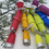 Thumbnail: Mini Rainbow Colour Fabric Christmas Crackers set of 6