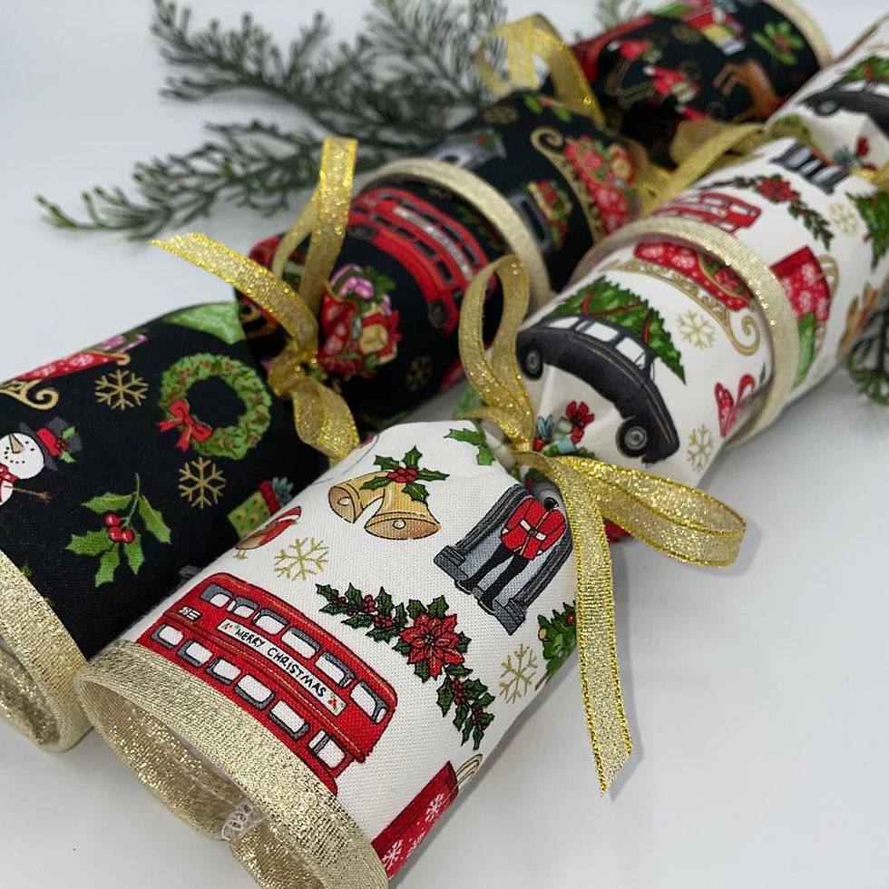 London Icons Fabric Crackers - Set of 2 - Reusable & Pullable