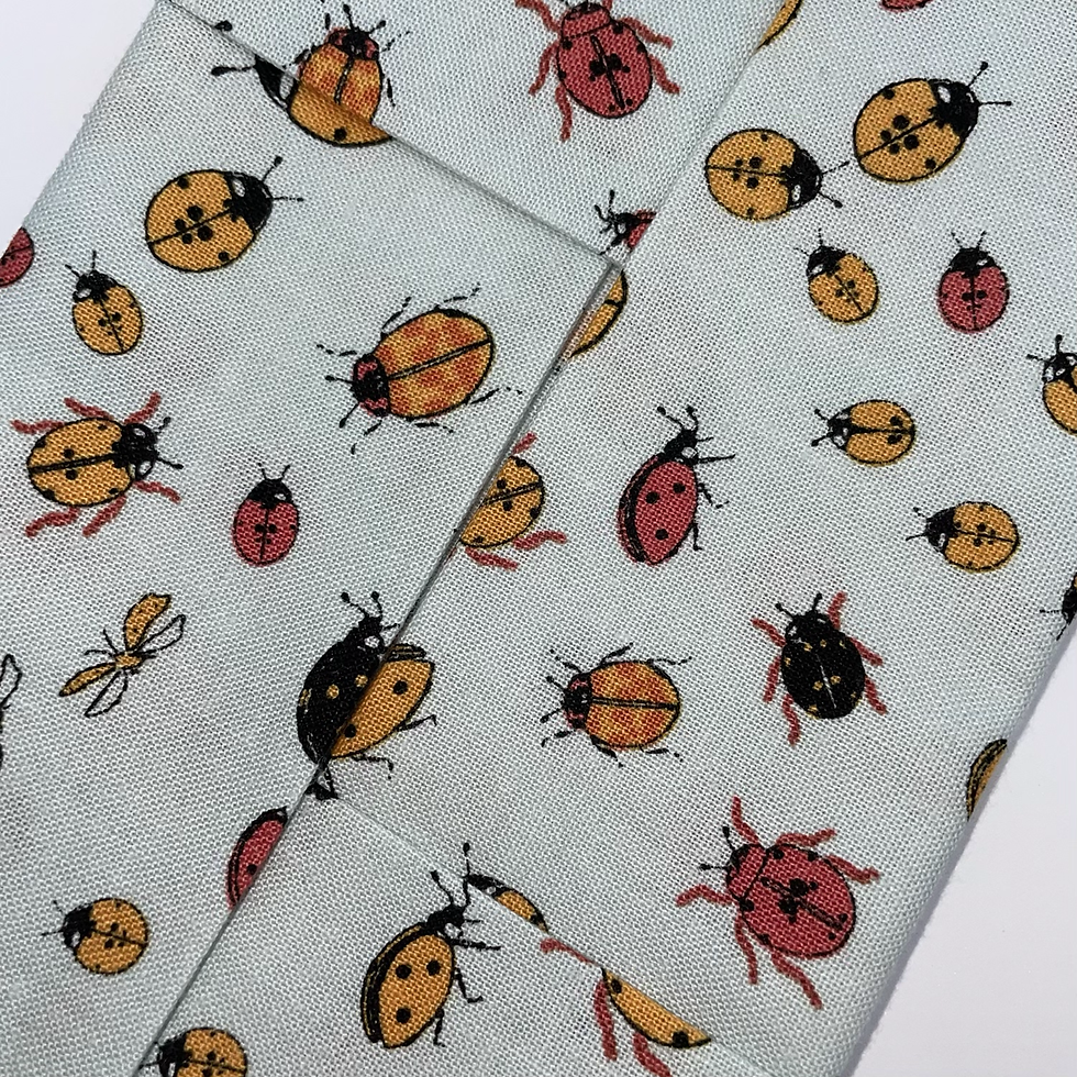 Thumbnail: Hankie Pouches - Labybirds Fabric