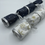 Thumbnail: Fabric  Christmas Eco Crackers Navy Glitter Stars & Snowflakes - Set of 2