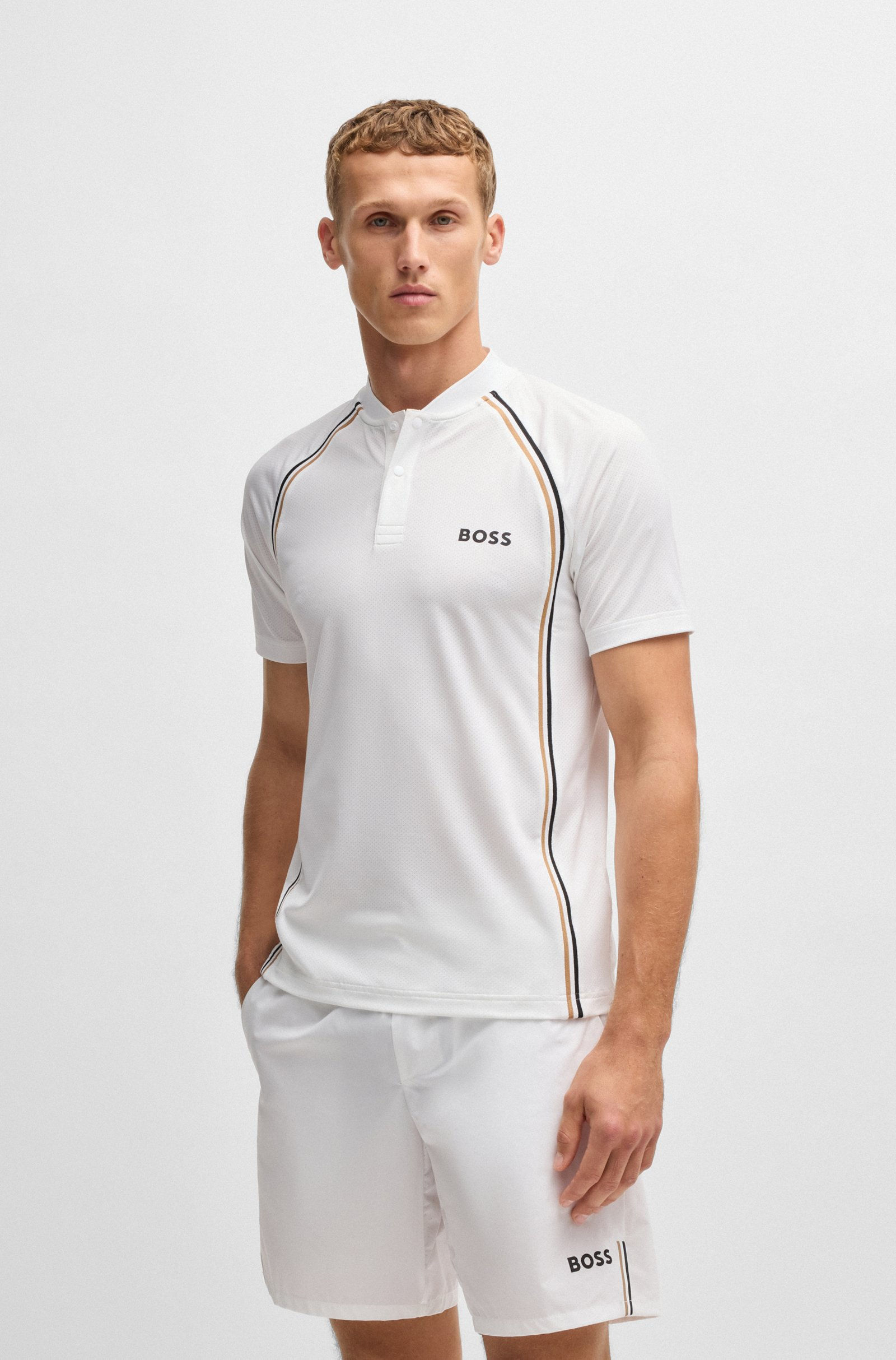 Pariq Slim Fit Tennis Polo Shirt by BOSS PS10059