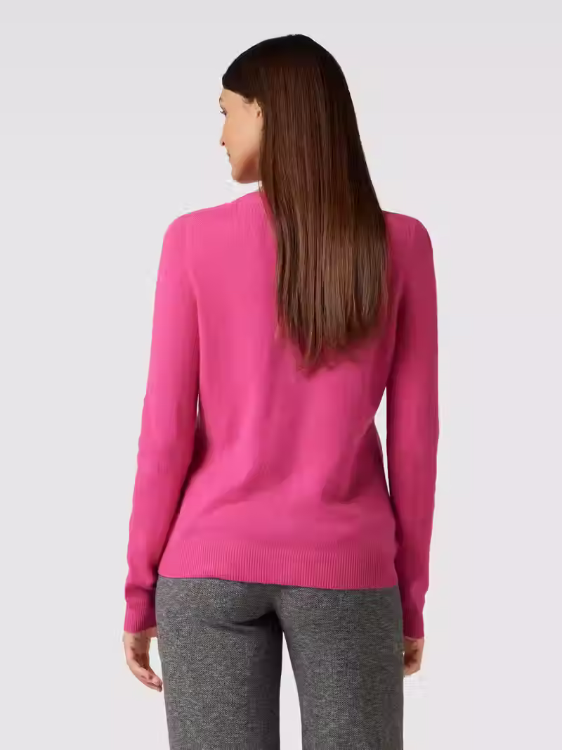 Миниатюра: CARDIGAN Christian Berg Woman Pink cashmere with button placket CD20032