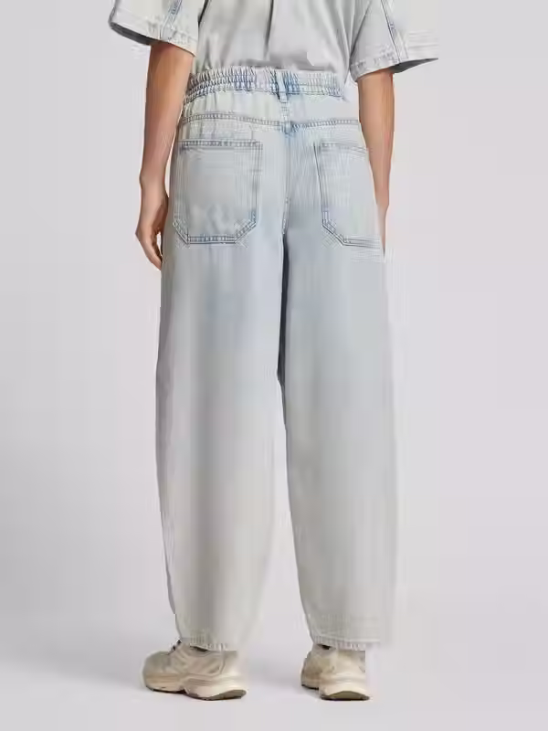 Thumbnail: JAKE*S STUDIO WOMAN Wide Leg Jeans mit elastischem Bund in rauchblau TR20036