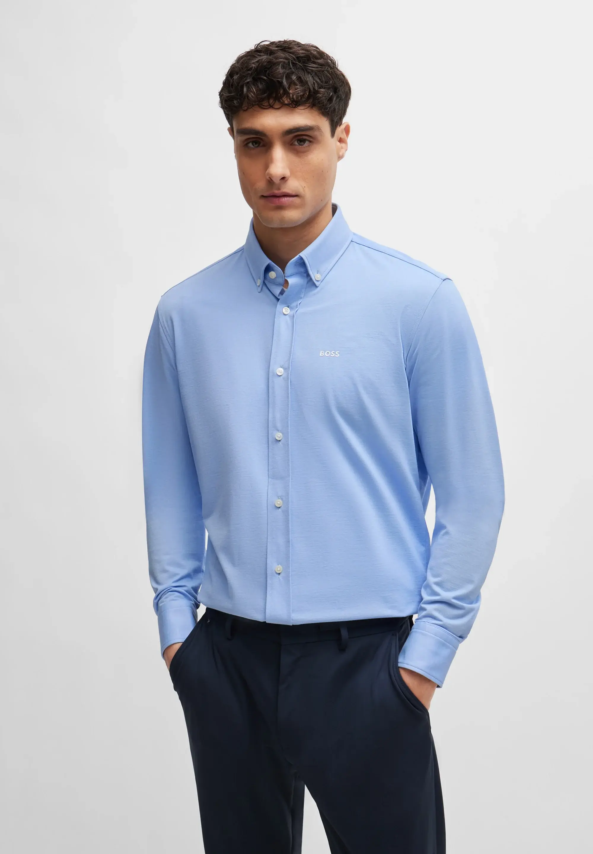 Shirt BOSS JOE light pastel blue SH10067