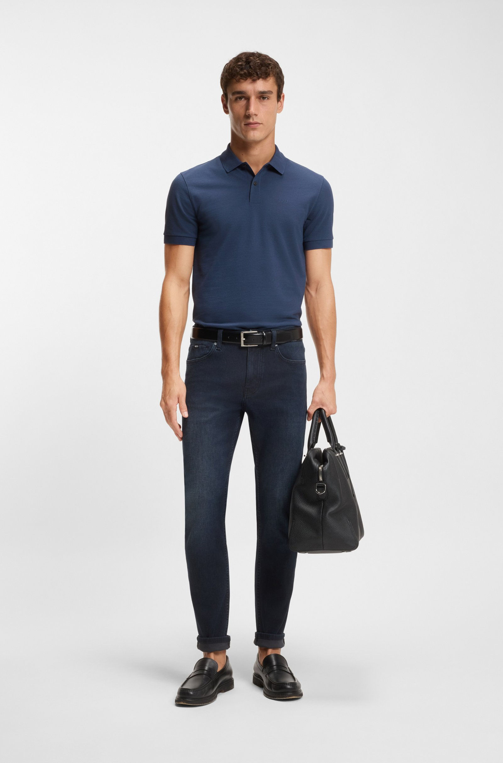 POLO SHIRT BOSS Stripe-collar PS10025