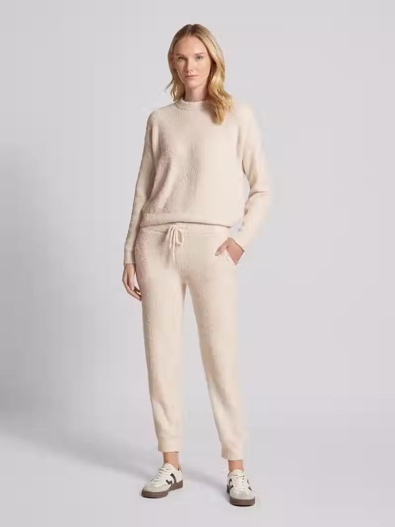 Küçük resim: Jake*s Casual Teddy fur trousers in ecru SP20006