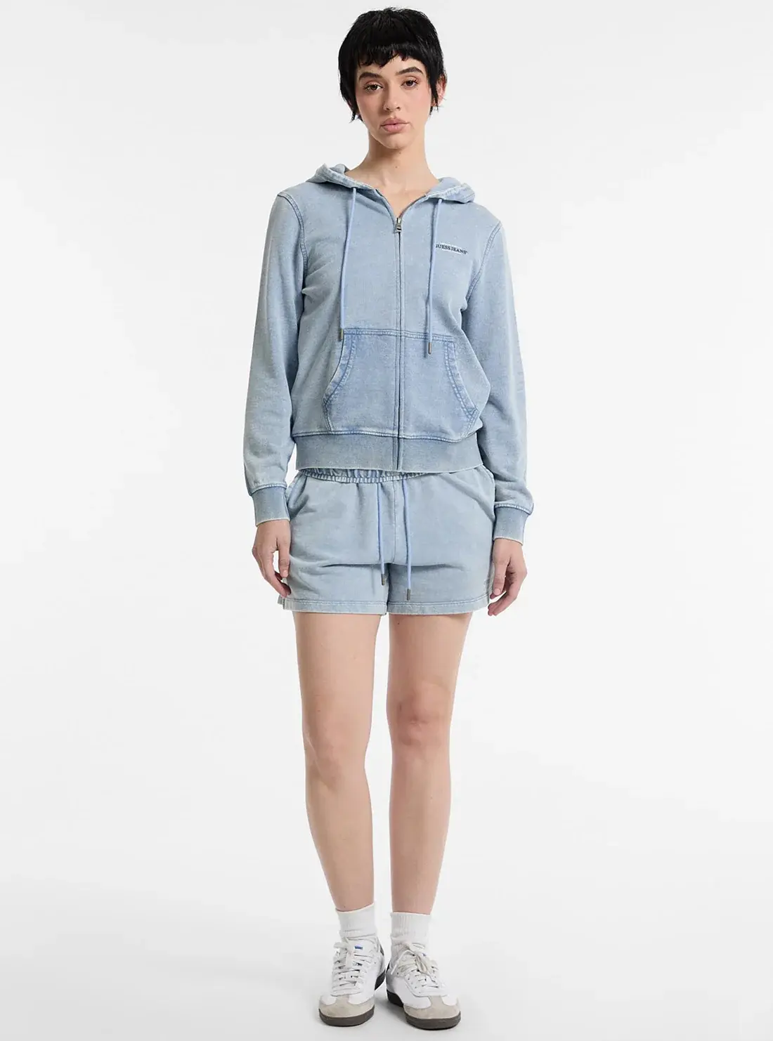 Guess jeans eco blue regular embroidered shorts RT20002