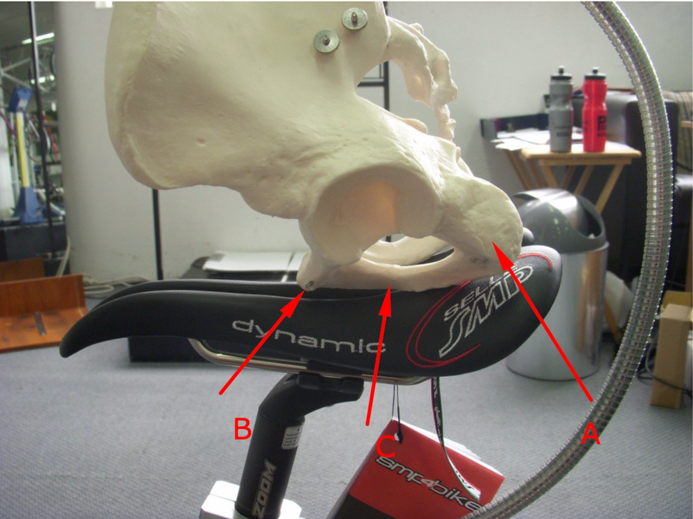 how to measure sit bones bike saddle