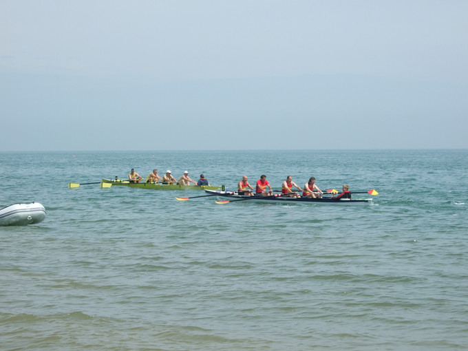 The vet 40's Hastings A crew finishing second!