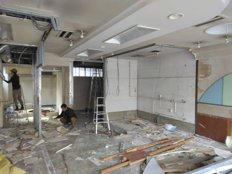 中村ビル1階店舗 解体開始