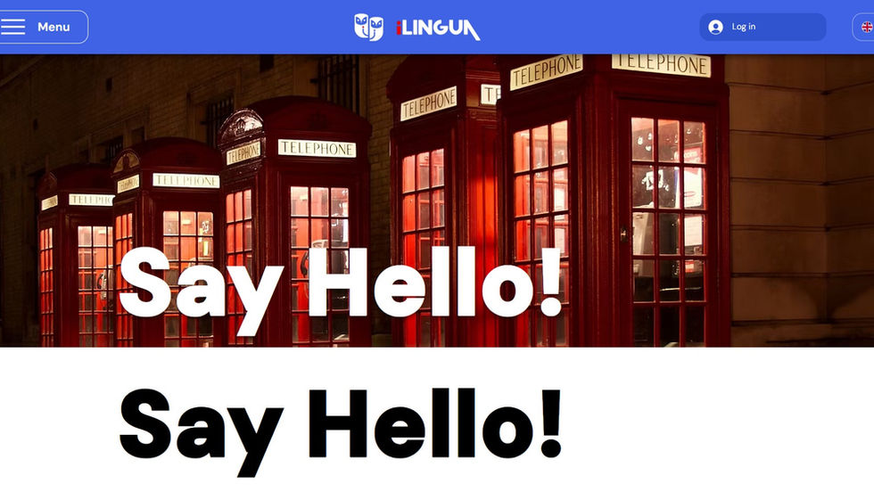 www.ilingua.net, Website Design by iProgressio, Screenshow