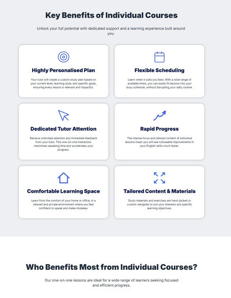 ilingua.net web design and development