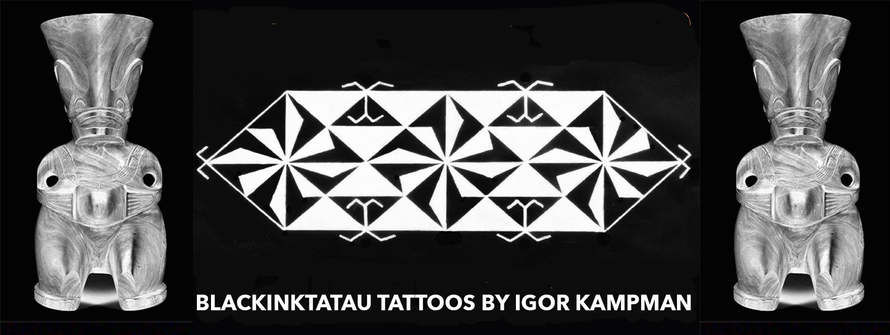 Traditional Polynesian \u0026 Pacific inspired tattoos by Igor Kampman, image size:1763x664