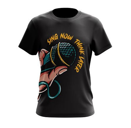 Thumbnail: Sing Now, Think Later T-Shirt (Microphone)