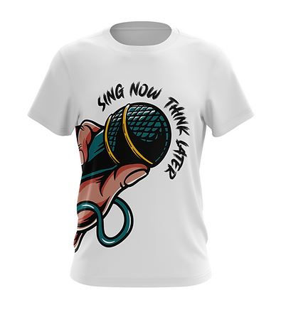Thumbnail: Sing Now, Think Later T-Shirt (Microphone)