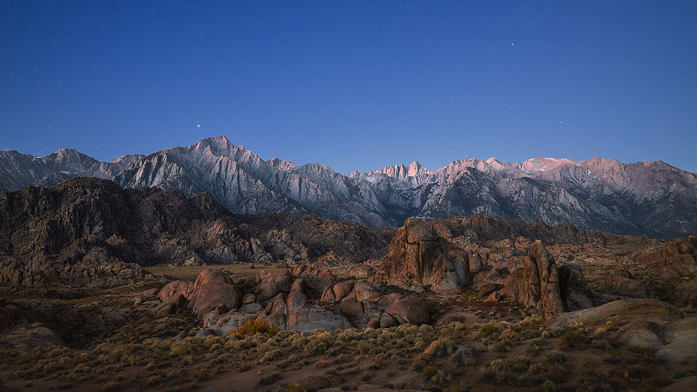 Eastern Sierras at dawn
