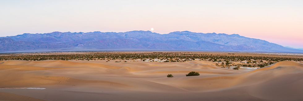 Full Moon over Mesquite Flat Sand Dunes