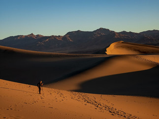 Photographing the Mesquite Flats Sand Dunes