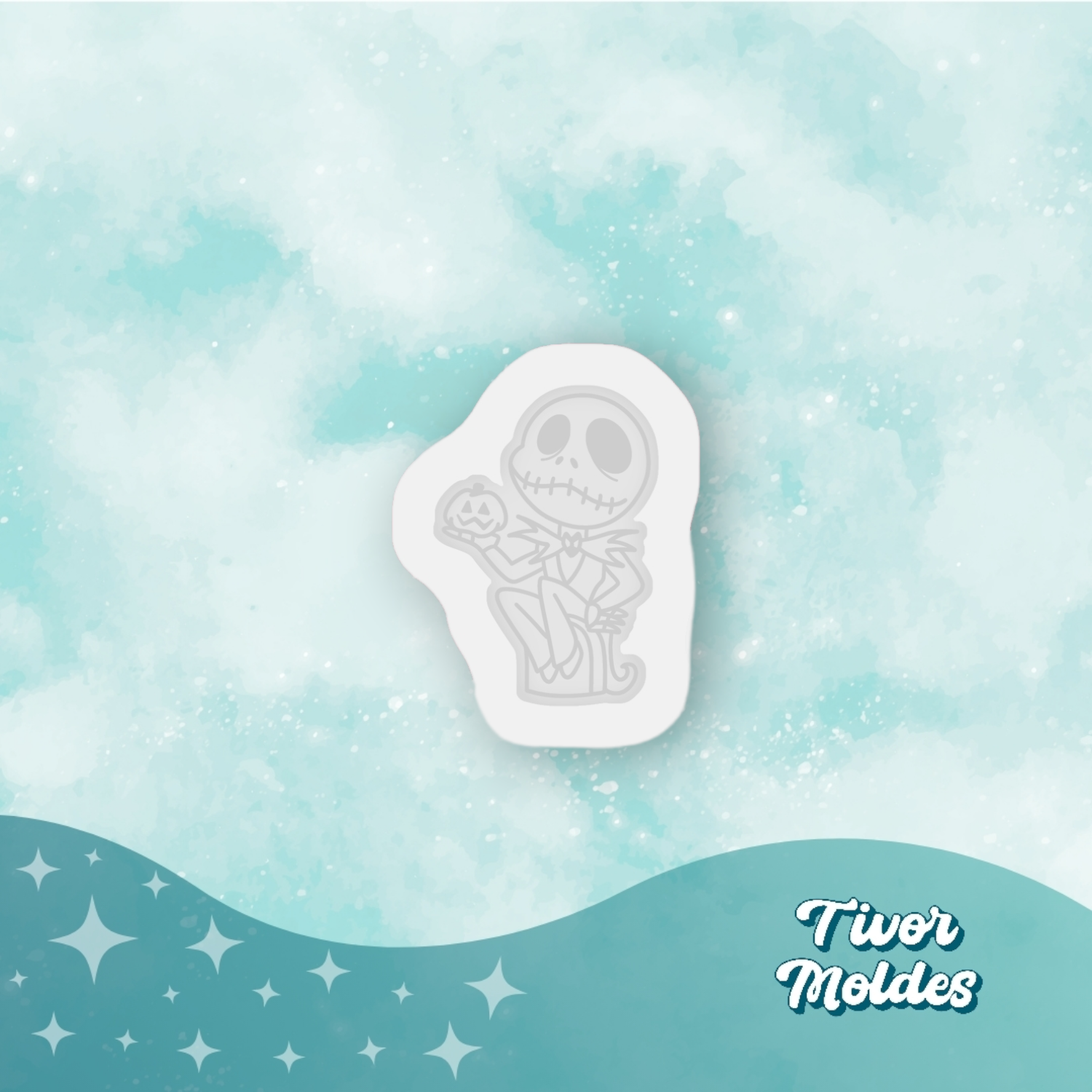 Molde - Jack Skellington sólido