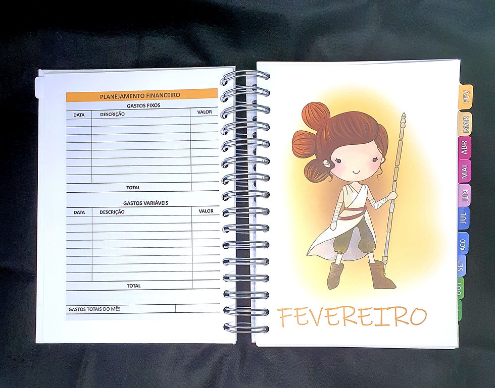 Miniatura: Planner Anual A5 Não Datado - Personalizado