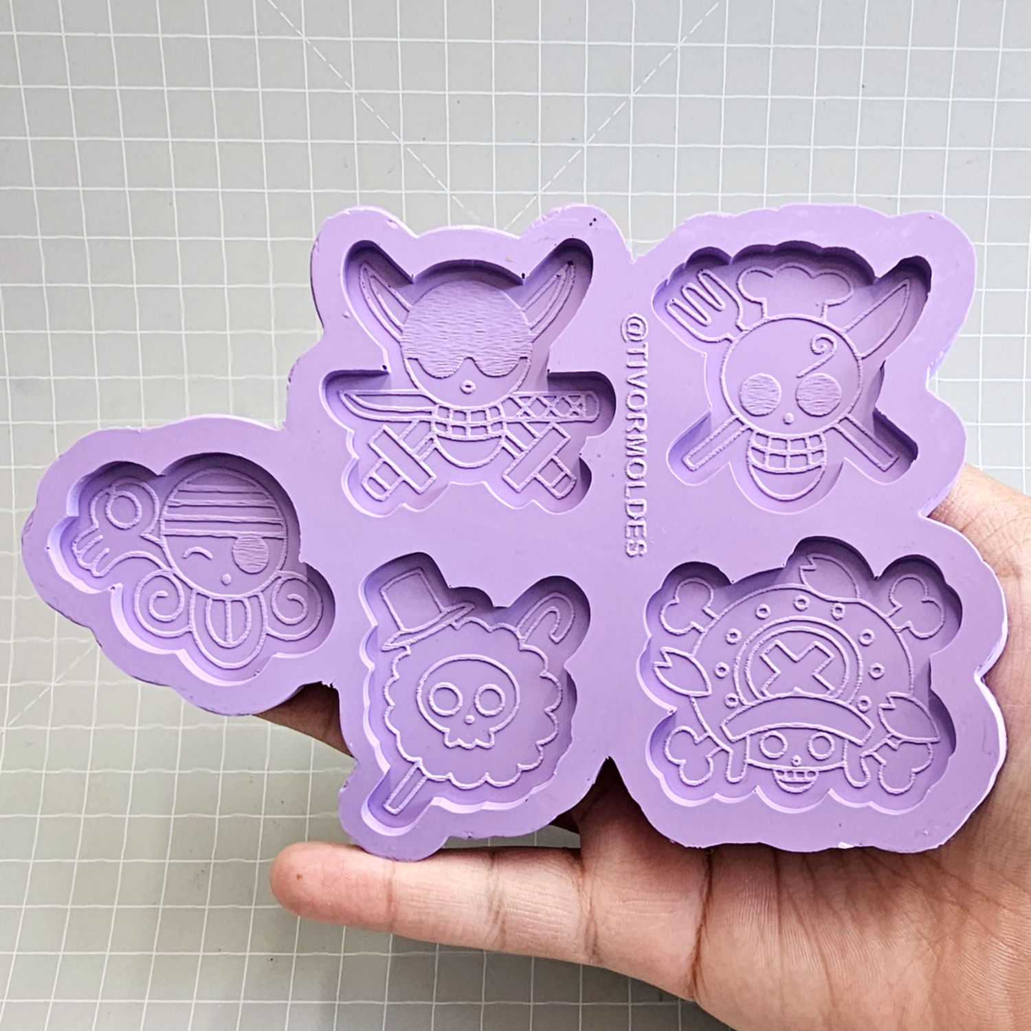 Molde - Caveiras Piratas Modelo 01 e 02