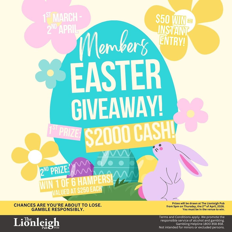 MEMBERS EASTER GIVEAWAY