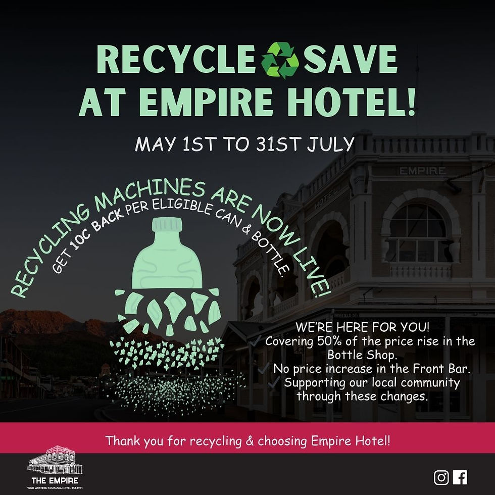 Recycle & Save at Empire Hotel!