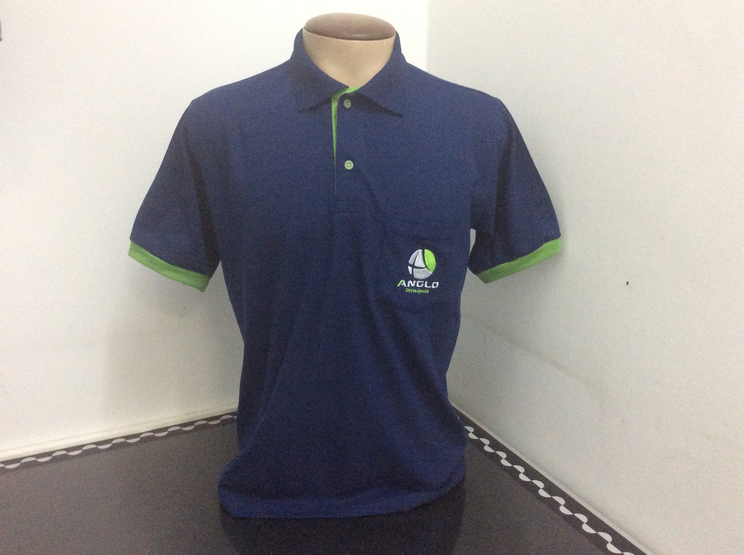 Camisa gola polo 2 cores.