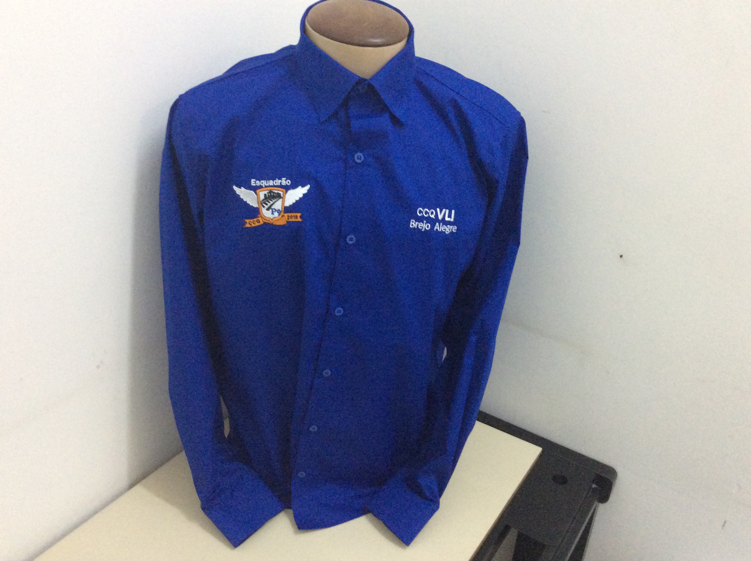 CAMISA SOCIAL ROYAL BORDADA