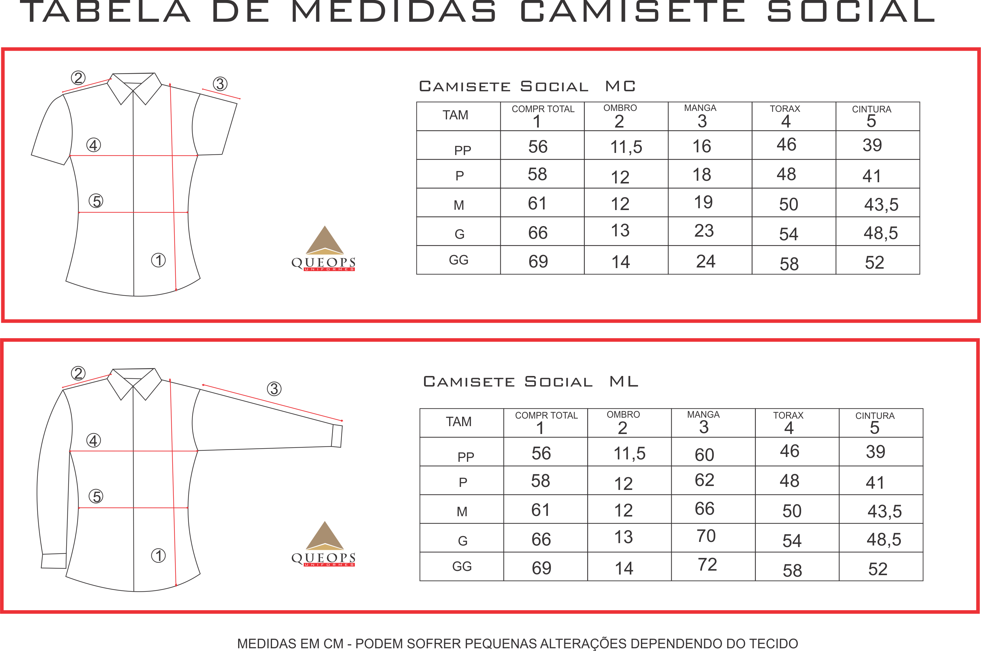 MEDIDAS CAMISETES