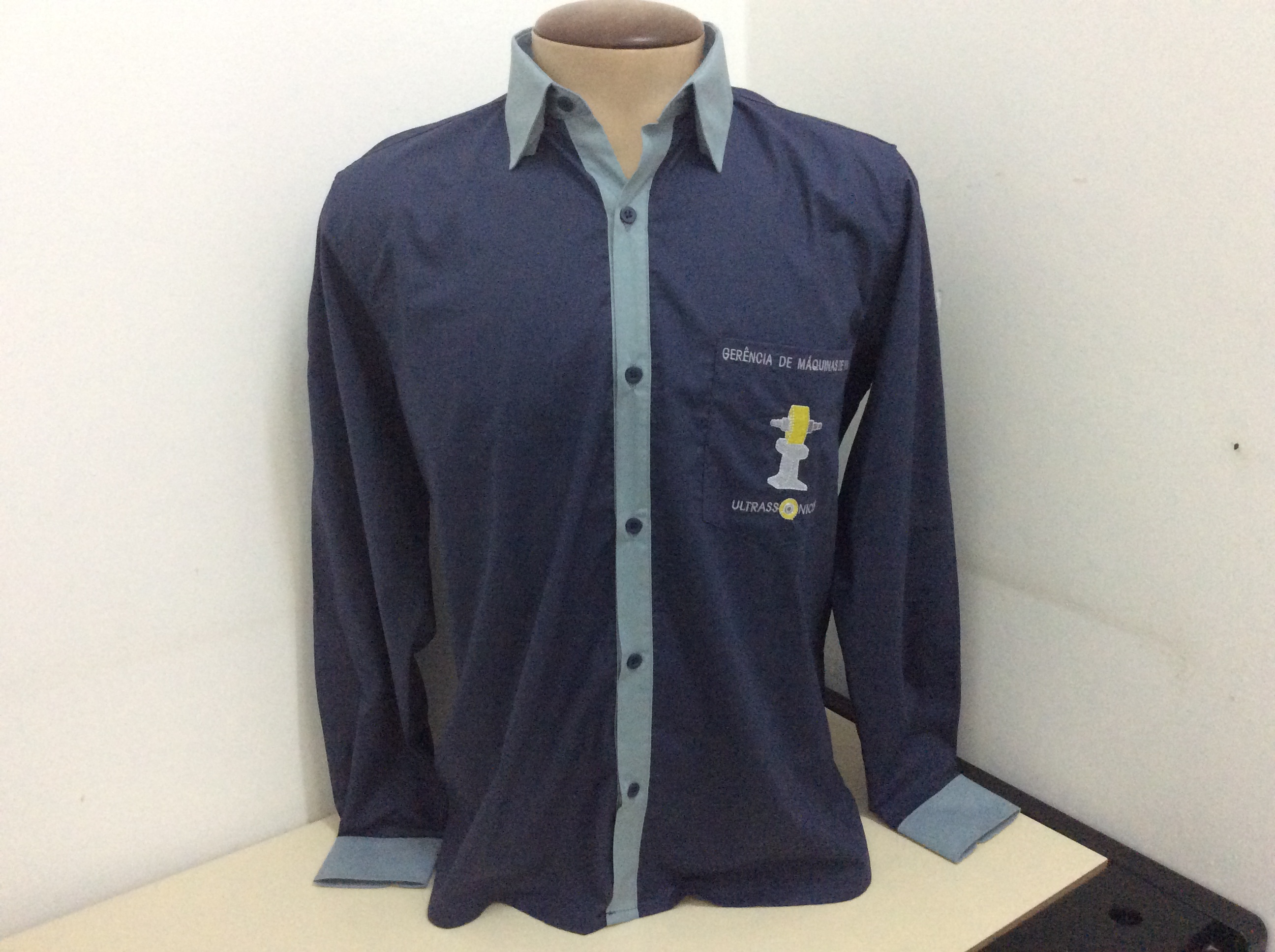 CAMISA SOCIAL ML MARINHO C DET.