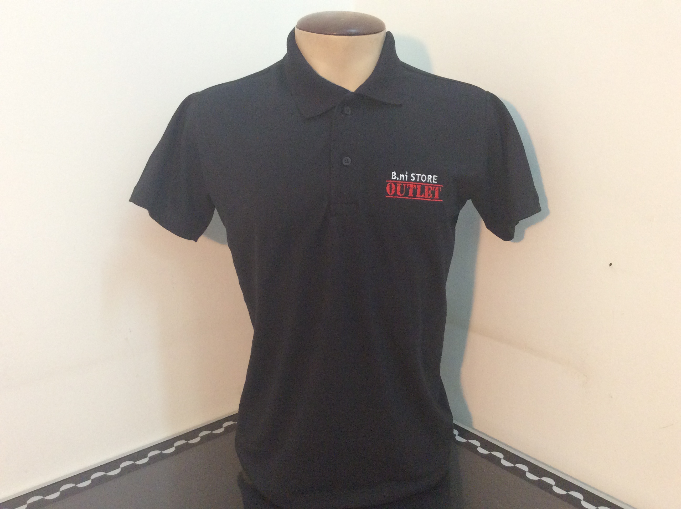Camisa gola polo piquet bordada