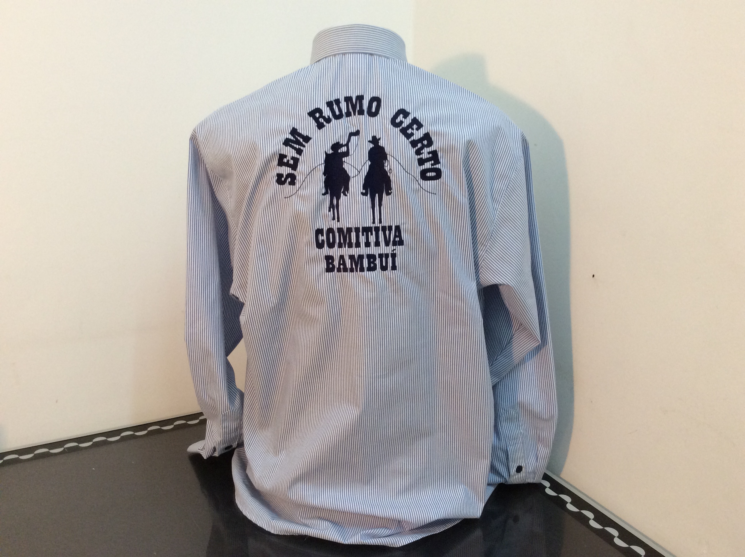 Costa camisa social tecido misto