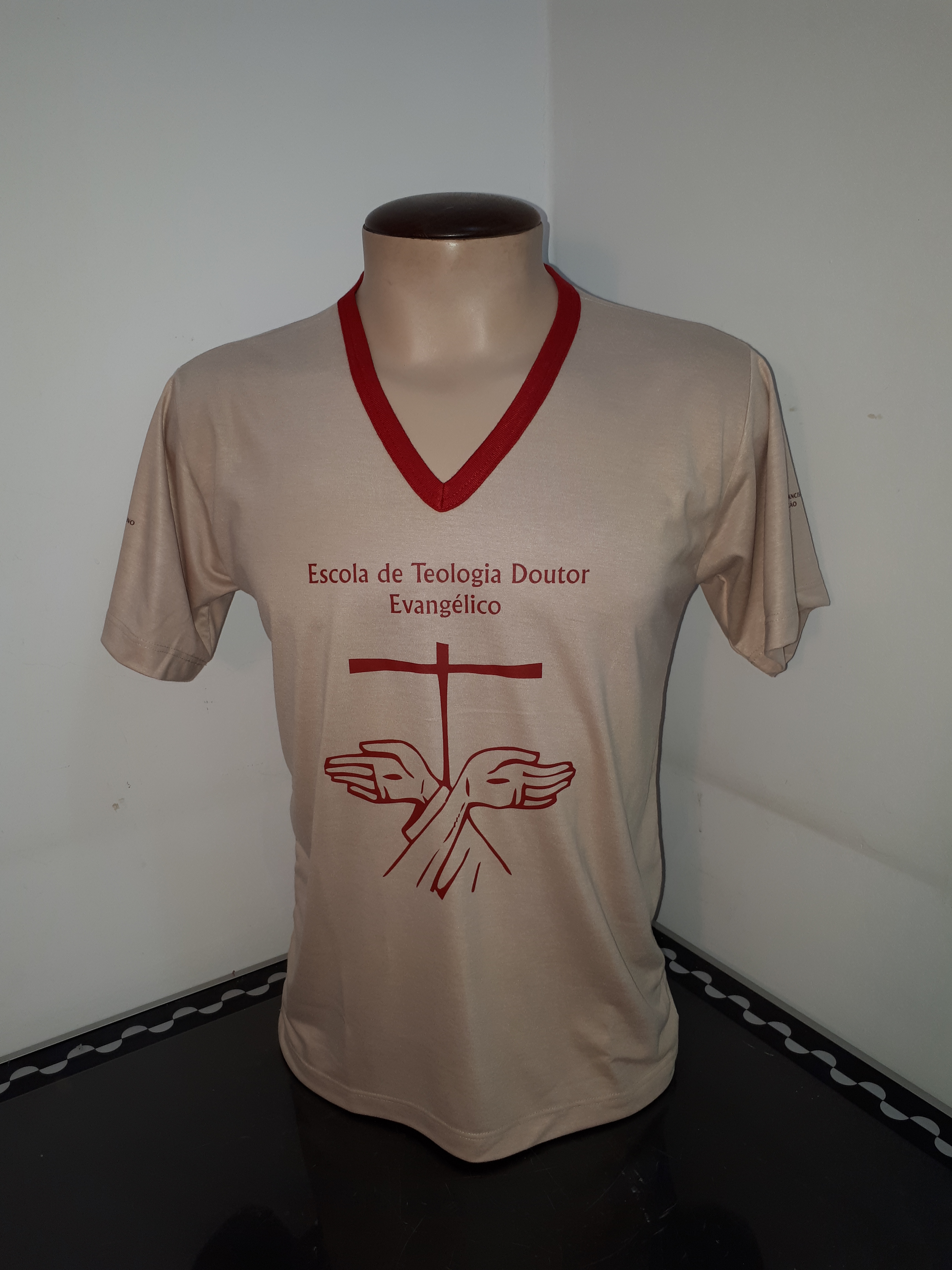 Camisao PV gola V silkado