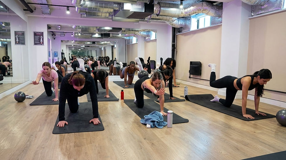 Pilates class at TLAD in Southwark, near London Bridge