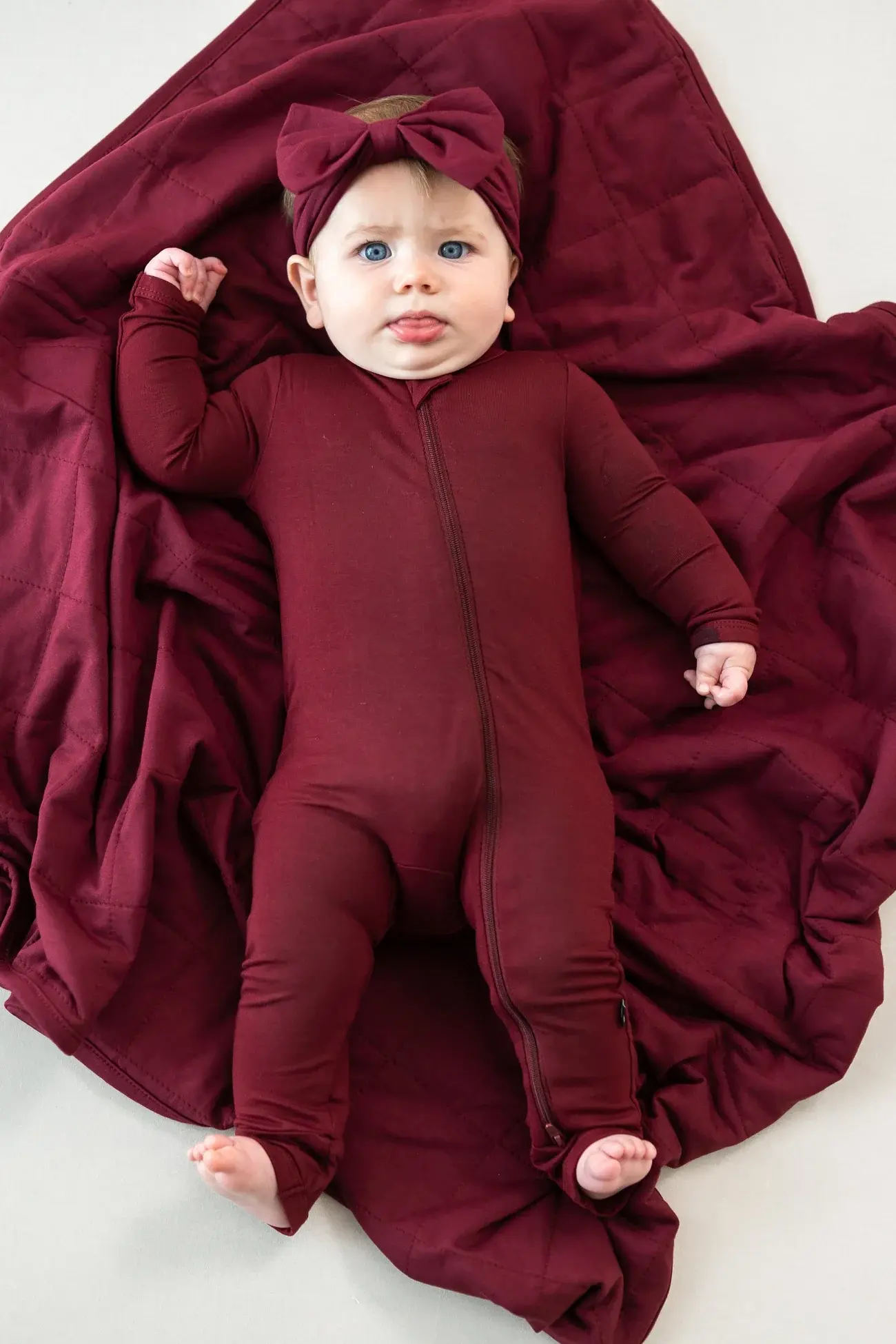 Burgundy Baby Blanket 1 TOG | Kyte Baby
