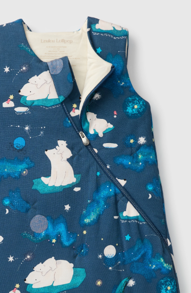 Stargazing Bear Sleep Bag 1 Tog | Loulou Lollipop