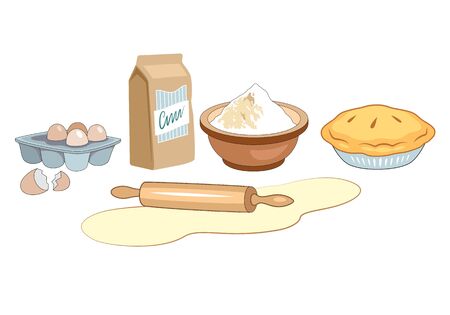 Arranged Food and Objects