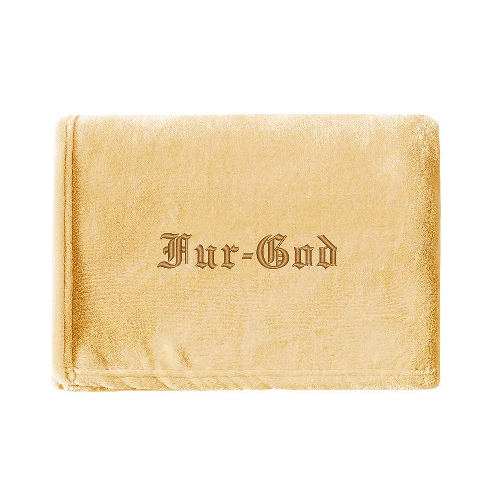 Thumbnail: Posh Pup Pet Blanket | "Fur God" Gold